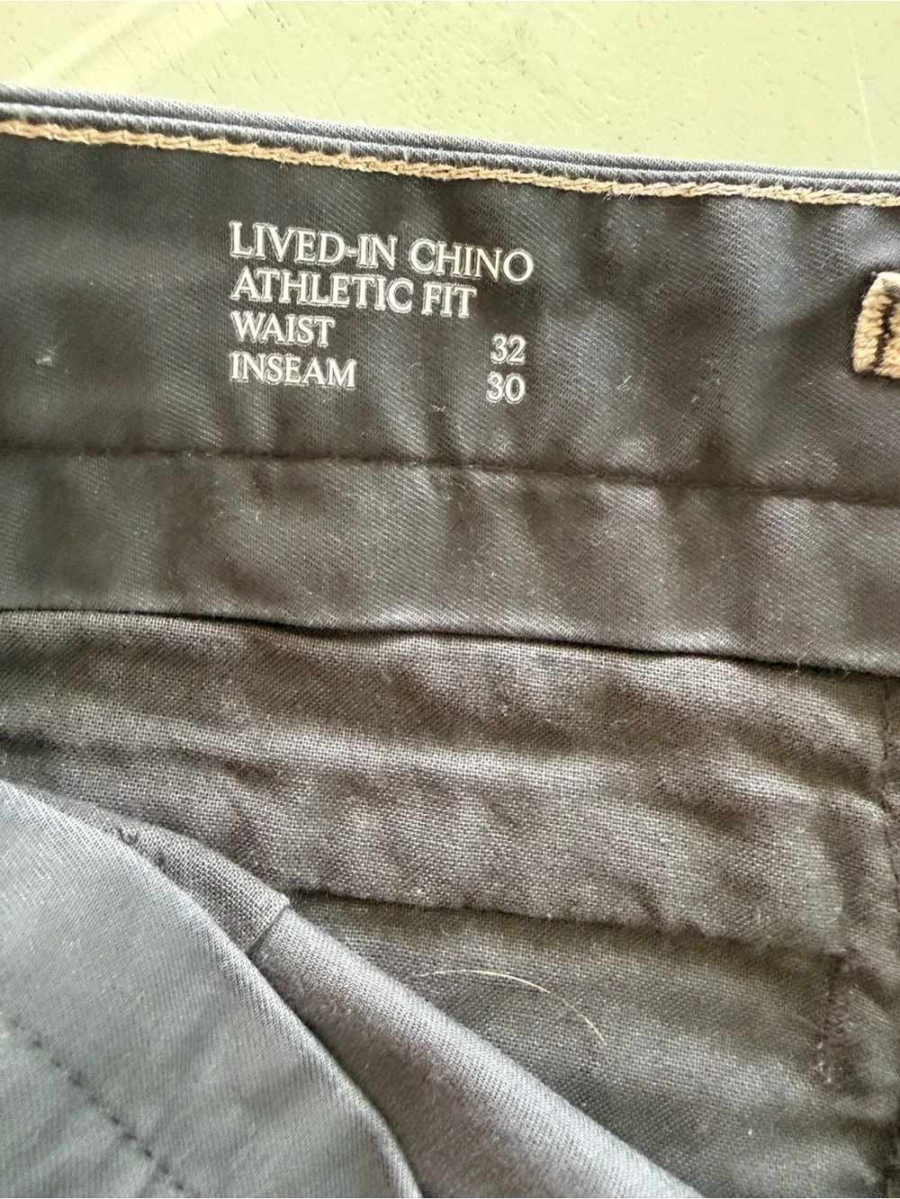 Banana Republic Men's Chinos in Charcoal Black